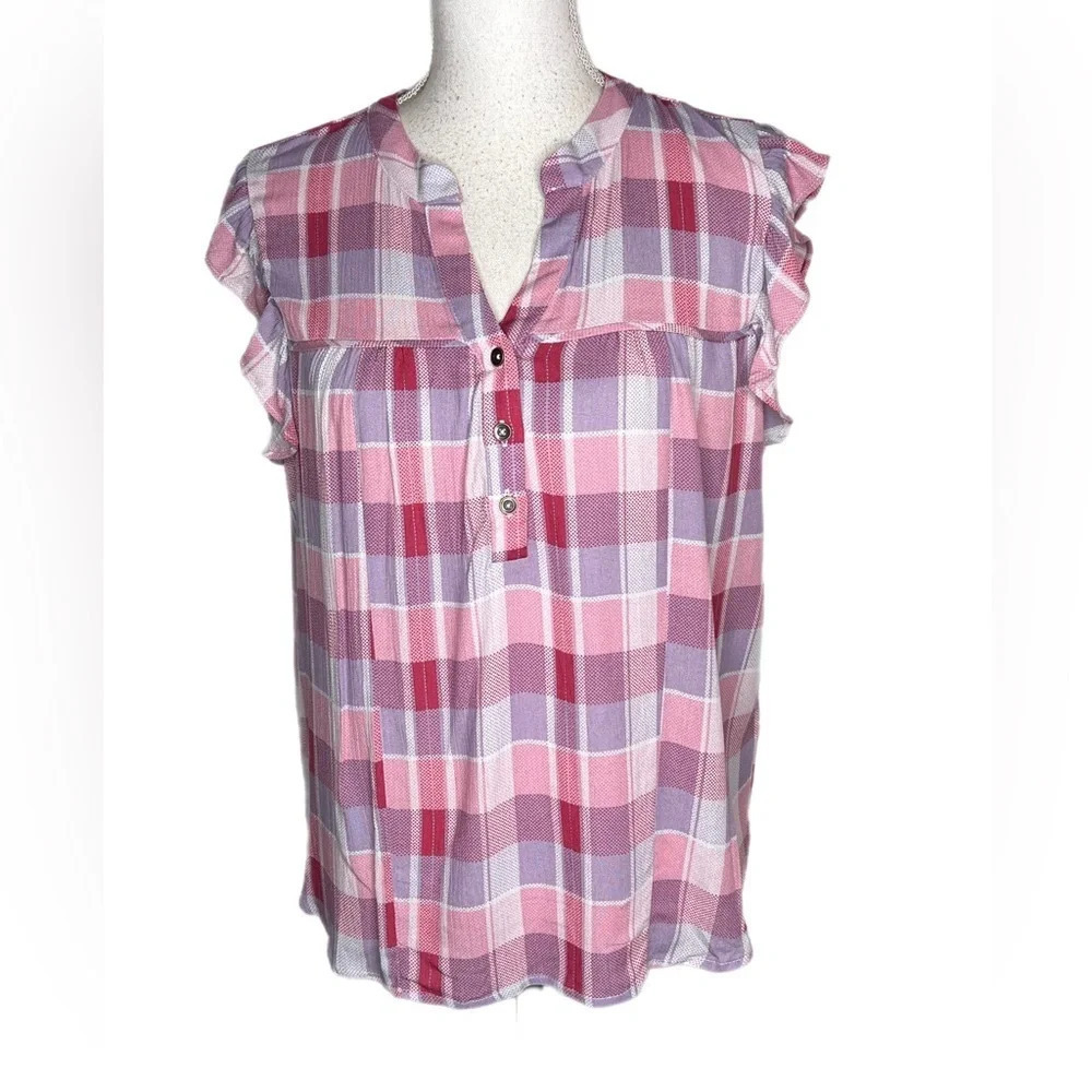 Mason & Bella women’s top. Size Medium New with tag. Pink and gray